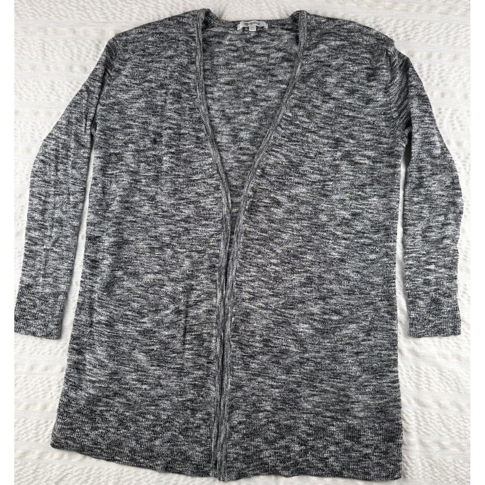 Madewell Gray Open Front Cardigan‎ Womens XXS Marled Knit Minimal